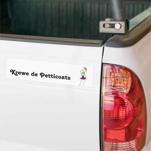 Krewe de Petticoats Bumpersticker (Op Truck)