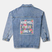 Kreyol Haiti Pride Creools Caraïbisch Haïtiaans Denim Jacket (Achterkant)