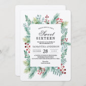 Krfat Winter Leaf Lijst Greenery Kaart (Voorkant / Achterkant)