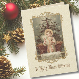 Kribbe Baby Jezus Kerstmis Mis Offerande Herdenkin Feestdagen Kaart