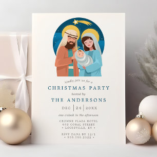Kribbe Geboorte Christelijk Kerstfeest Kaart
