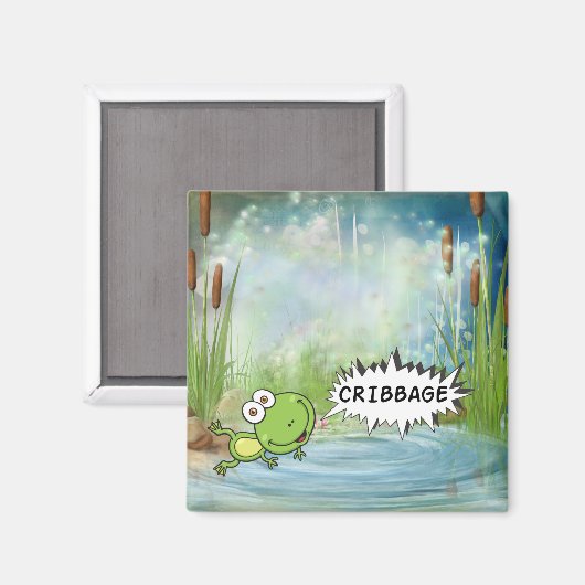 kribbe-kikker magneet (Voorkant / Achterkant)