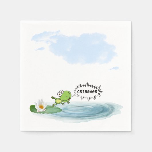 kribbe-kikker servetten (Voorkant)