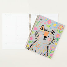 Kribbelkat Planner Grijs