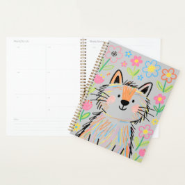Kribbelkat Planner Grijs