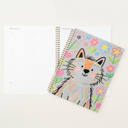 Kribbelkat Planner Grijs (Display)