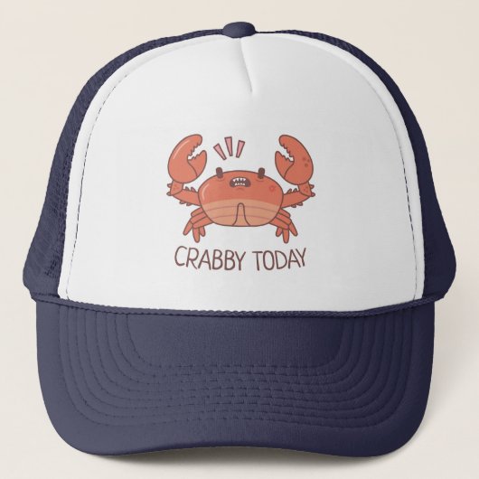 Kribbig Vandaag Fel Krab Slechte Bui Trucker Pet (Voorkant)