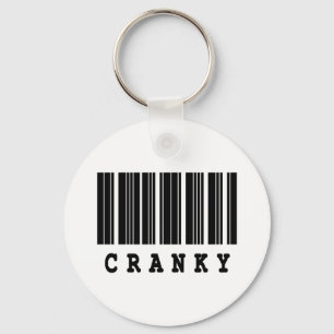 kribbige barcode ontwerp sleutelhanger