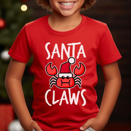 Kribbige Kerstman Klauw Kerst Kinderen T-shirt