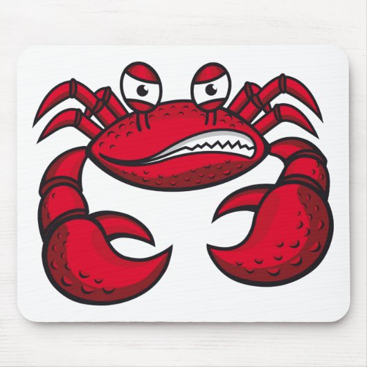 Kribbige Krab Achtergrond Muismat (Voorkant)