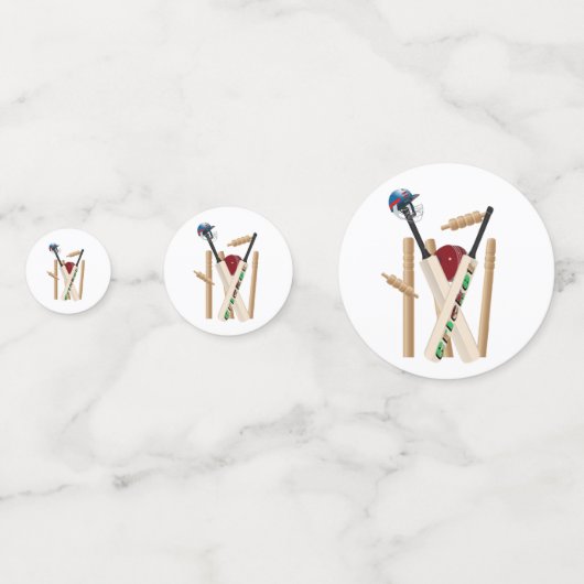 Krickethelm, vleermuizen en knollen, confetti (Achterkanten)