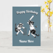 Kricketing Birthday Kaart (Gele Bloem)