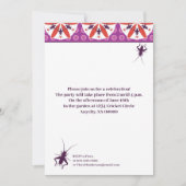 Krickets en bloemen Paars Rood Kaart (Voorkant)