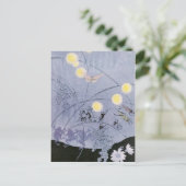 Krickets en kikkers maken nachtmuziek briefkaart (Staand voorkant)