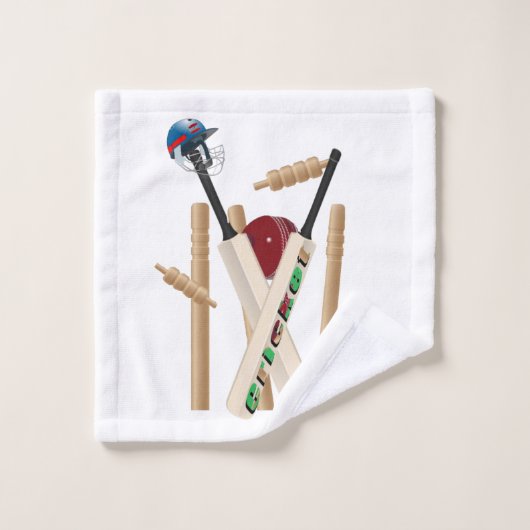 Krickettickets en kogellager, keukenstel voor thea bad handdoek (Wasdoekje)