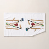 Krickettickets en kogellager, keukenstel voor thea bad handdoek (Handdoek)