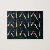 Kricketvlekken en zogenaamde Amerikaanse ballen Pu Legpuzzel (Horizontaal)