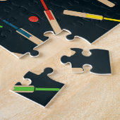 Kricketvlekken en zogenaamde Amerikaanse ballen Pu Legpuzzel (Zijkant)