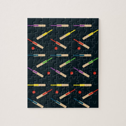 Kricketvlekken en zogenaamde Amerikaanse ballen Pu Legpuzzel (Verticaal)