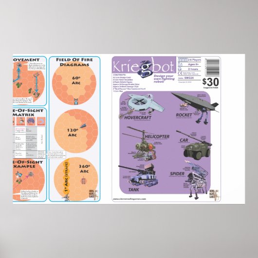 Kriegbot Hoesje Poster (Voorkant)