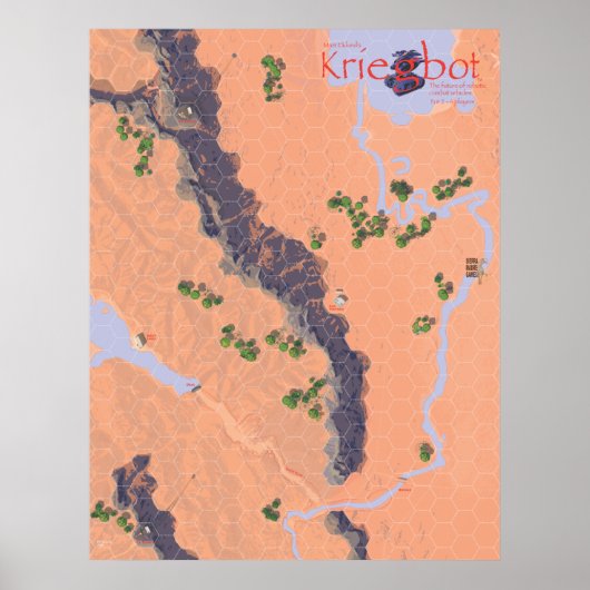 Kriegbot Map Poster (Voorkant)