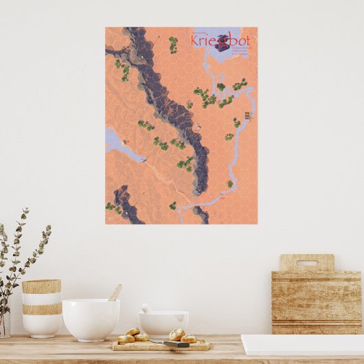 Kriegbot Map Poster (Keuken)