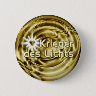 Krieger des Lichts gouden golven Ronde Button 5,7 Cm
