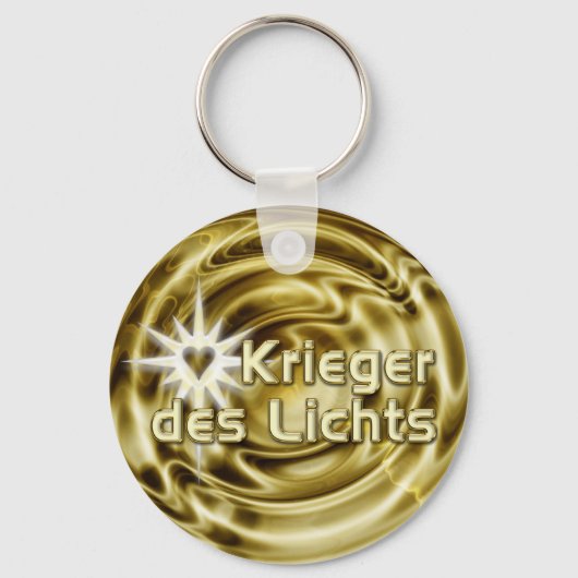 KRIEGER DES LICHTS | gouden golven Sleutelhanger (Voorkant)