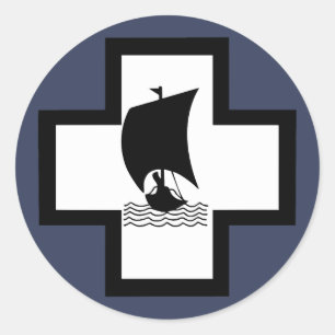 Kriegsmarine 13e U-boot Flottilla Emblem Ronde Sticker