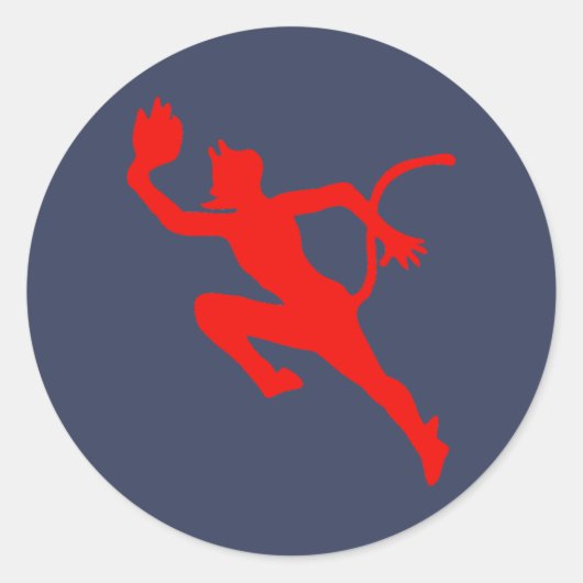 Kriegsmarine U-552 Embleem - Rode Duivel Ronde Sticker (Voorkant)