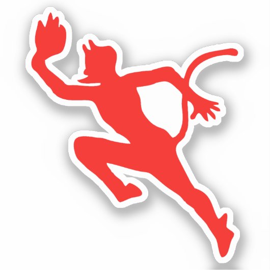 Kriegsmarine U-552 Embleem - The Red Devil Classi Sticker (Voorkant)