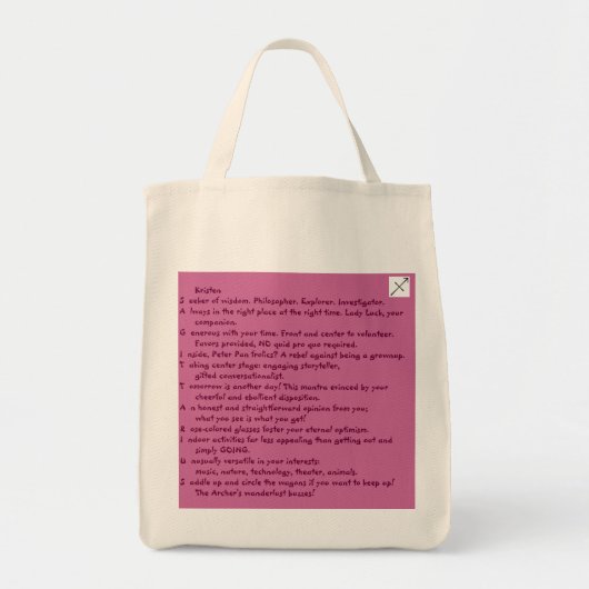 krielzak tote bag (Voorkant)