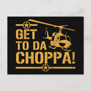Krijg aan de Vintage van DA Choppa Briefkaart