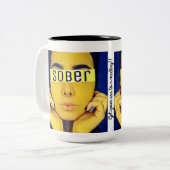 Krijg aan een vergadering tweekleurige koffiemok (Voorkant links)