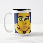 Krijg aan een vergadering tweekleurige koffiemok (Links)