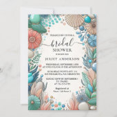 Krijg Aqua Sand Work Stacked Zee Glass Vrijgezelle Kaart (Voorkant)