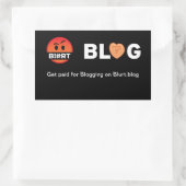 Krijg betaald voor Bloggen op Blurt.blog Rechthoekige Sticker (Tas)
