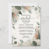 Krijg Blush Peach Mint Moss Sage Groen Vrijgezelle Kaart (Voorkant)