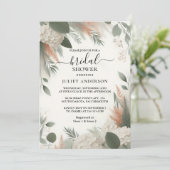 Krijg Blush Peach Mint Moss Sage Groen Vrijgezelle Kaart (Staand voorkant)