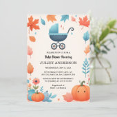 Krijg Boerderij Roze Blauw Boho Meisje Jongen Herf Kaart (Staand voorkant)