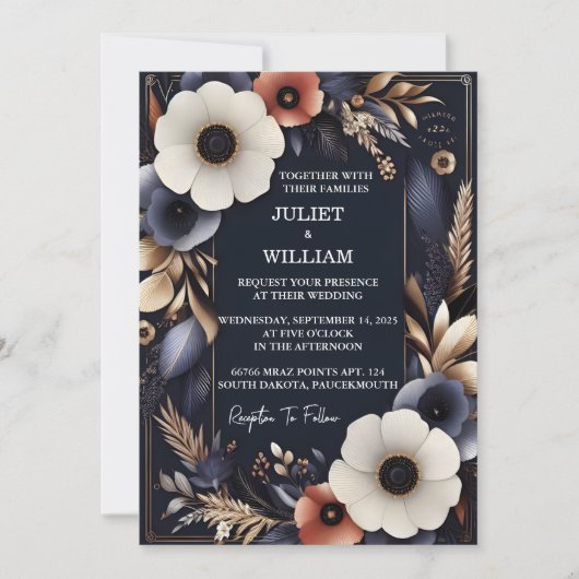 Krijg Budget Goedkope Outdoor Stijlvolle Navy Blue Kaart (Voorkant)