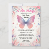 Krijg Bug Boho Soft Glow Live Butterfly Baby showe Kaart (Voorkant)