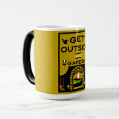 Krijg buiten tuinieren cadeau magische mok (Voorkant links)