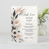 Krijg Casual Hart Niets Fancy Gewoon Liefde Bruilo Kaart (Staand voorkant)