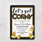 Krijg Corny Funny Halloween Kostuumfeest Zwart Kaart (Voorkant)