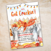 Krijg Crackin' Crawfish Boil Invitation Kaart