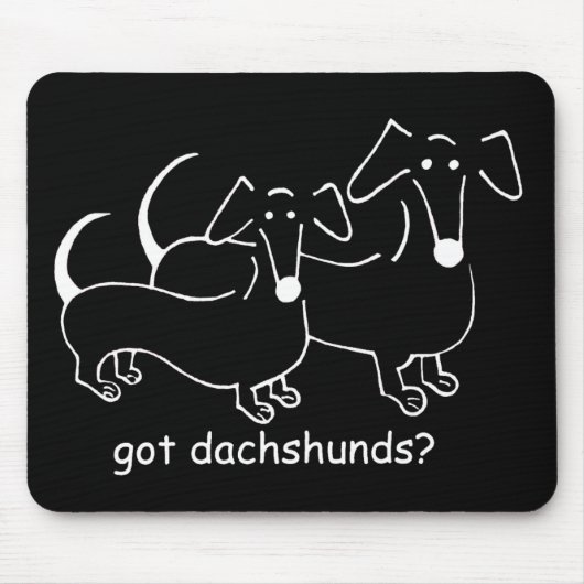krijg dachshunds #2 mousepad muismat (Voorkant)