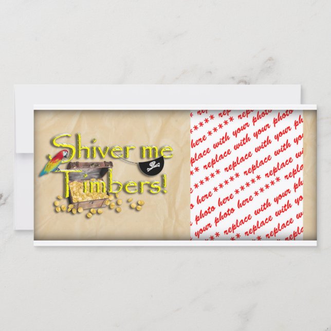 KRIJG DE KLAPPER! Tekst met Piratenkist (Voorkant)