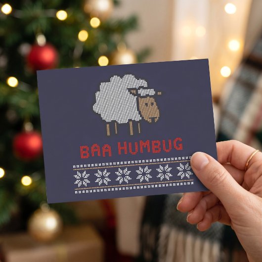 Krijg de kriebels Kerstschaap Briefkaart