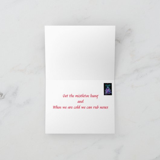 *KRIJG DE MISTELTOE OPGEHANGEN* WE KUNNEN NEUZEN W KAART (Binnen)